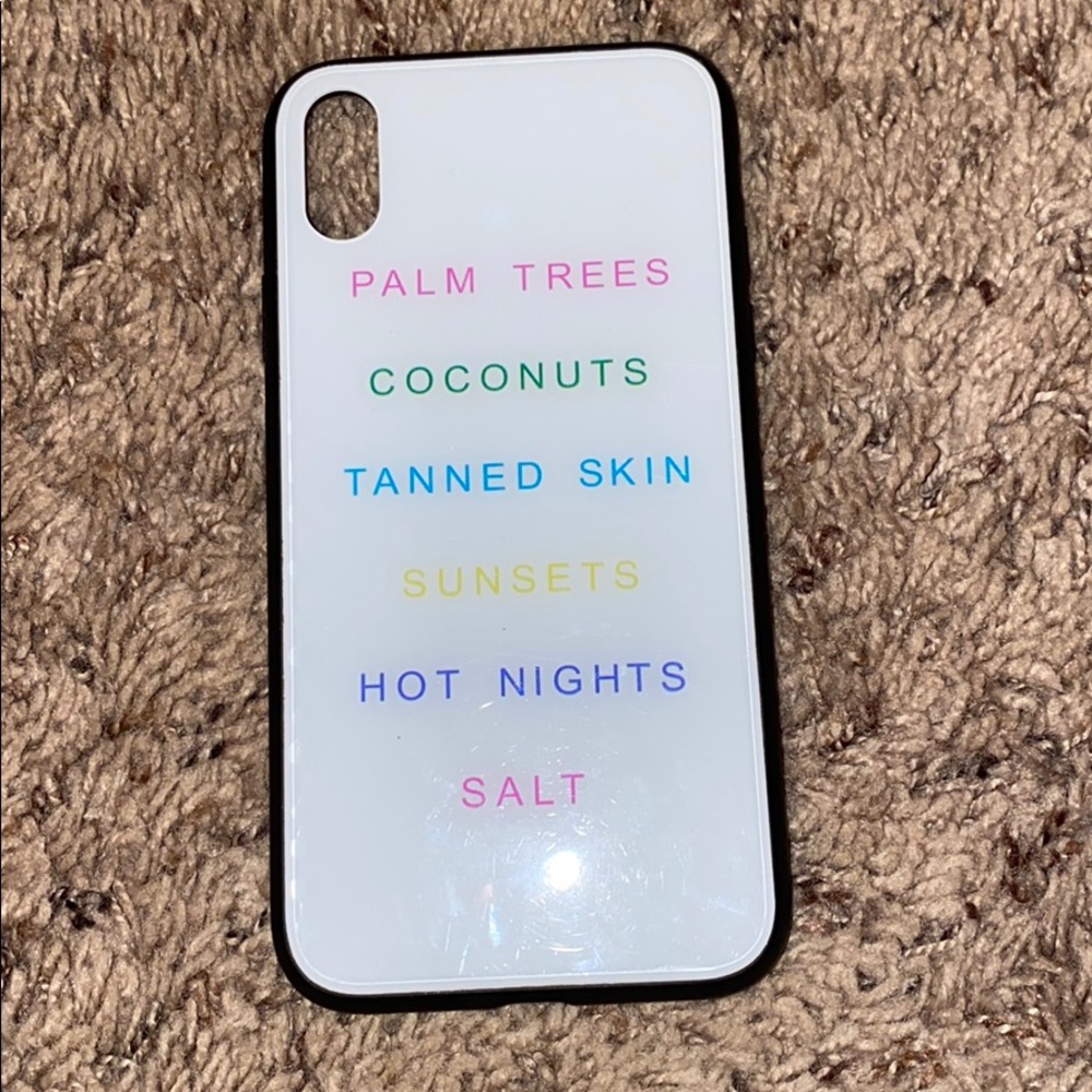 White and Black IPhone XR phone case
